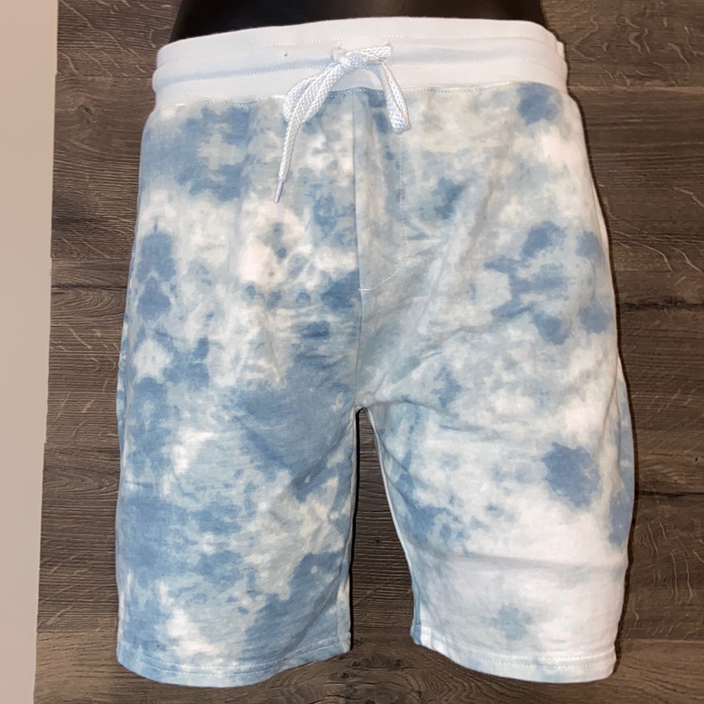 Mens "No Boundaries" Tie Dye, polyester shorts